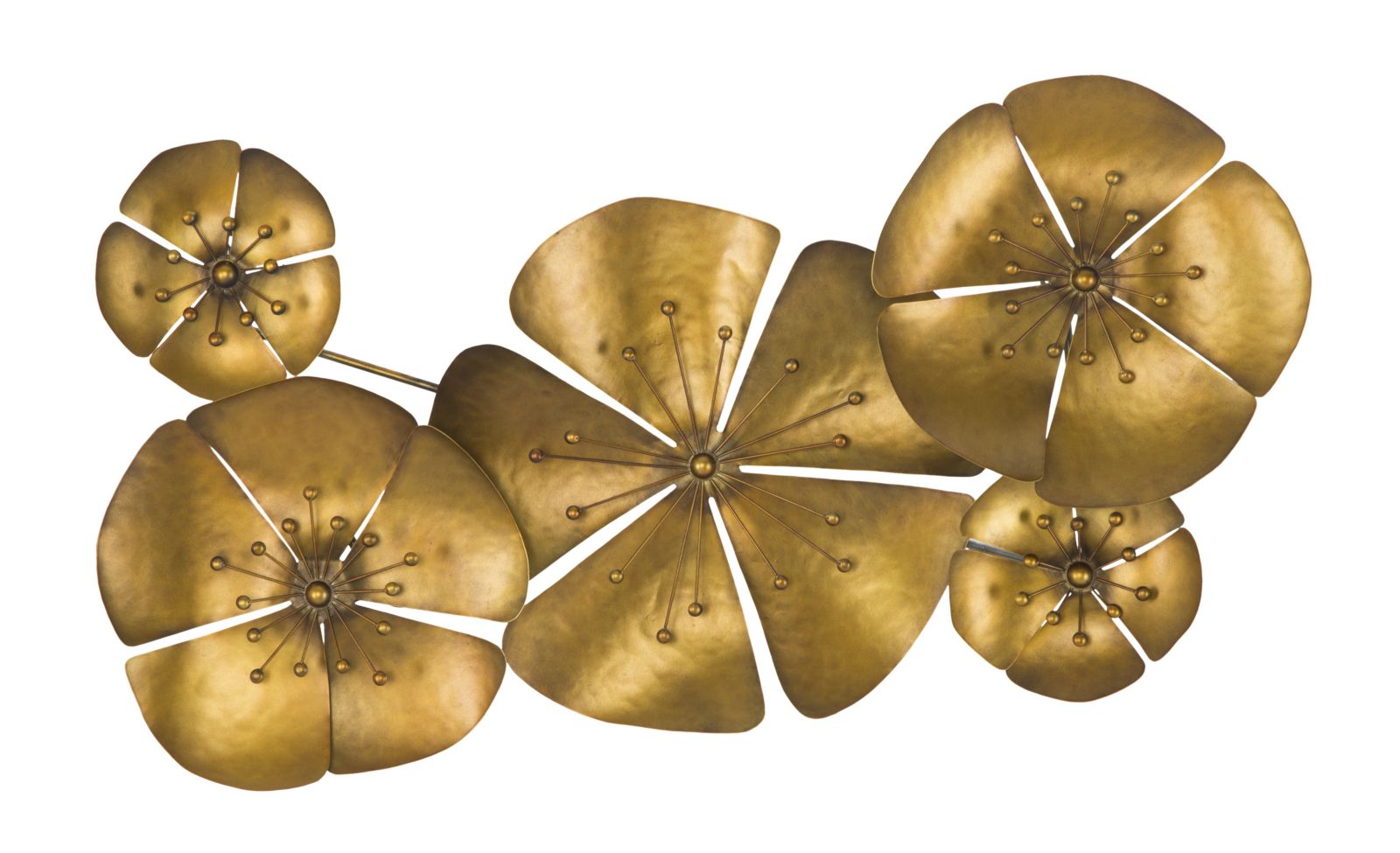 Golden Flower Wall Decor The Ancient Home