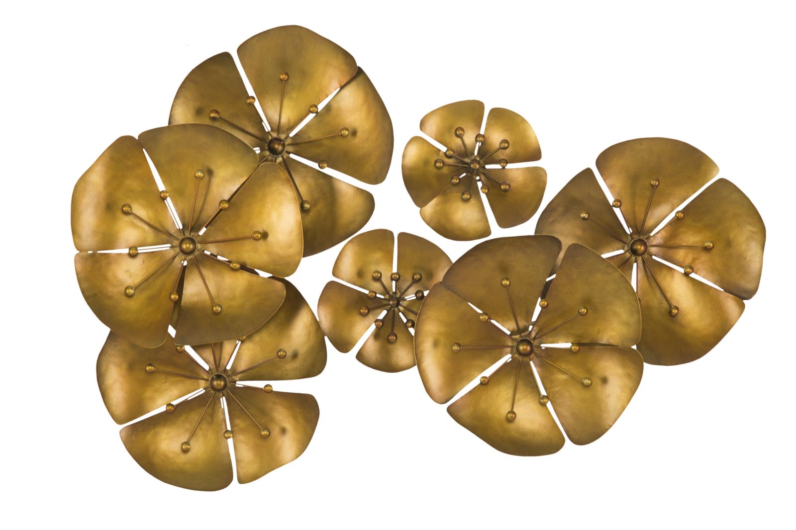 Golden Flower Wall Decor The Ancient Home