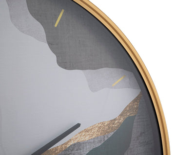 Fluid Art Modern Contemporary Wall Clock