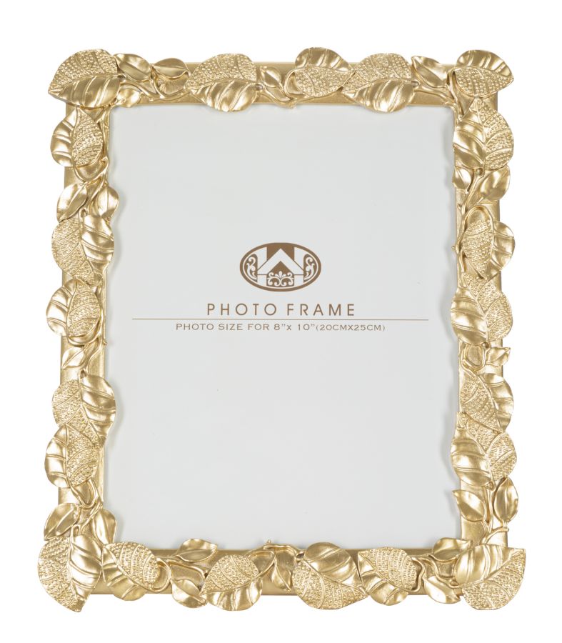 Golden Metal Leaf Photo Frame