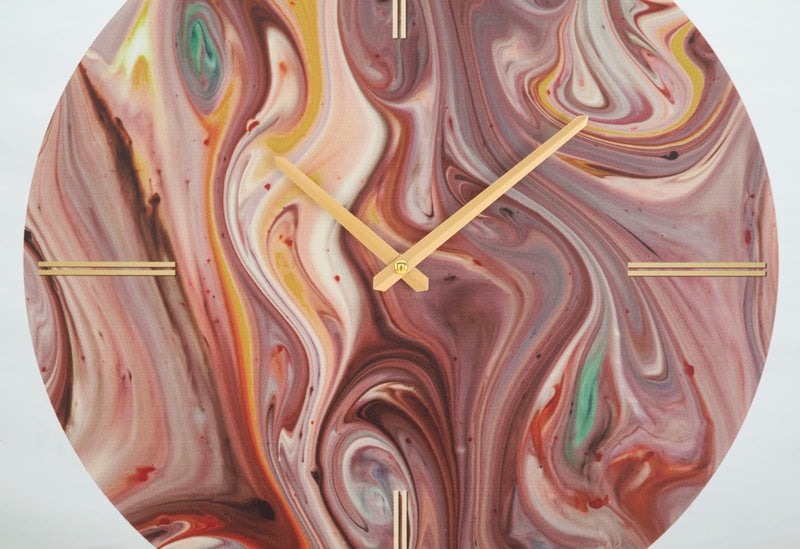 Marble Patterned Wall Clock