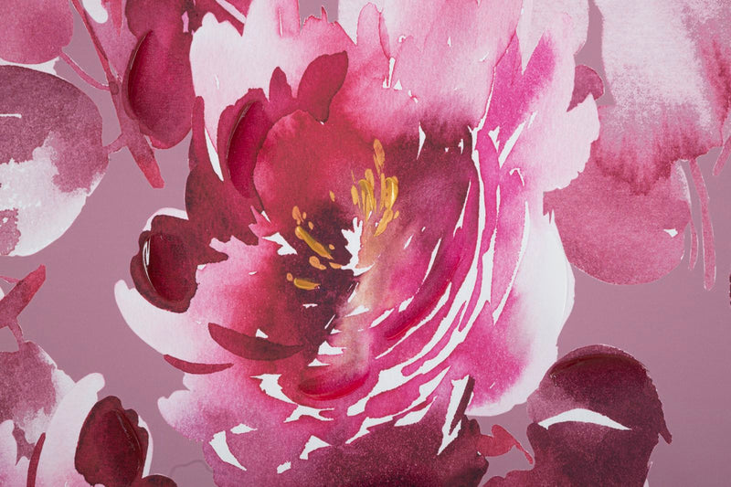 Pink Floral Canvas Painting
