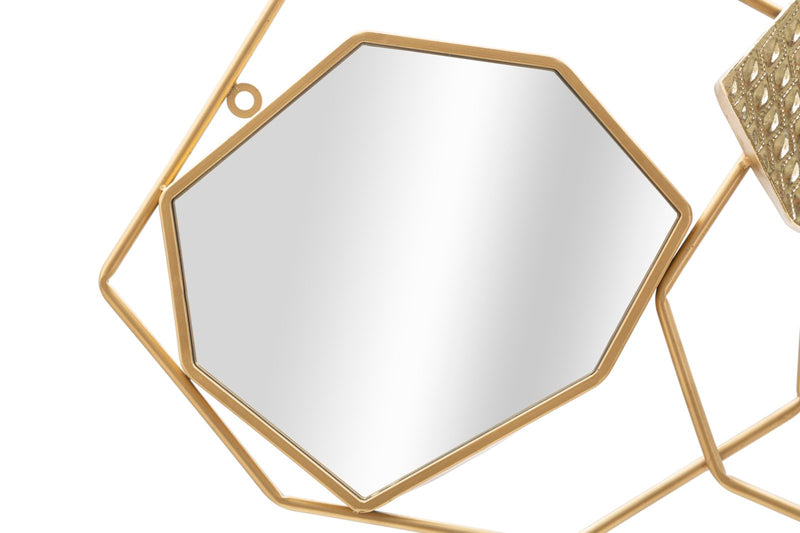 Metal Geometric Abstract Wall Mirror