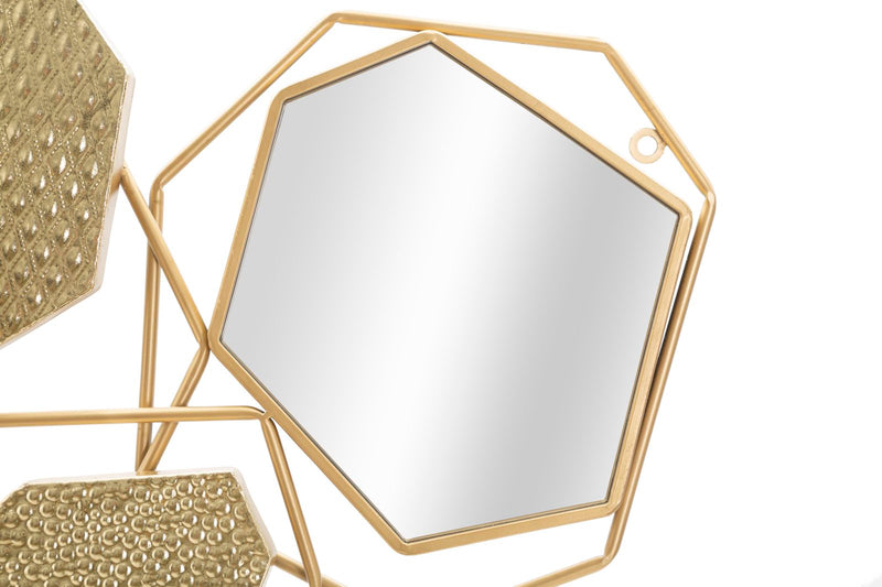 Metal Geometric Abstract Wall Mirror