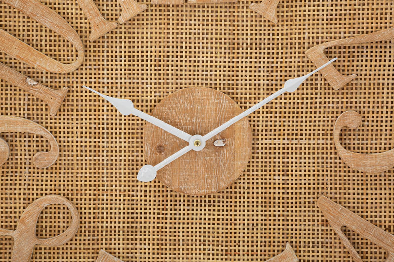 Rattan Modern Wall Clock