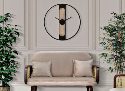 Metal & Wooden Modern Wall Clock