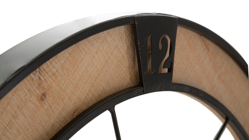 Metal & Wooden Kissing Couple Wall Clock