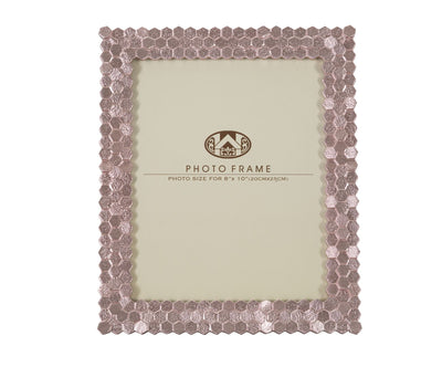 Pink Geometric Shiny Photo Frame