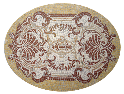 'Acanthus' Oval Mosaic