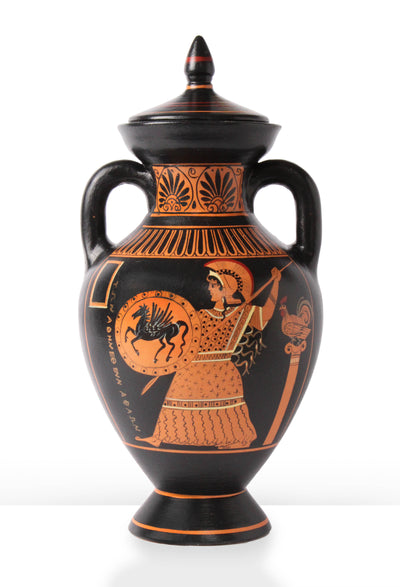 Ancient Greek Red-Figure Panathenaic Amphora with Athena Pottery - The Ancient Home