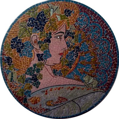 Circle Lady Contemporary Mosaic
