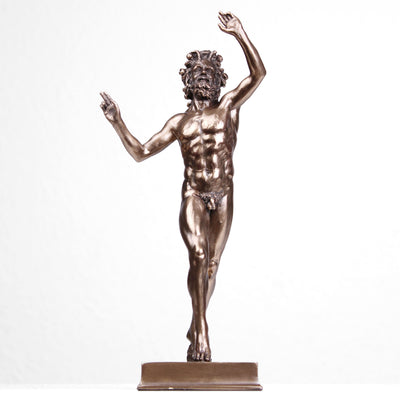 The Dancing Faun of Pompeii Statue (Cold Cast Bronze Sculpture)
