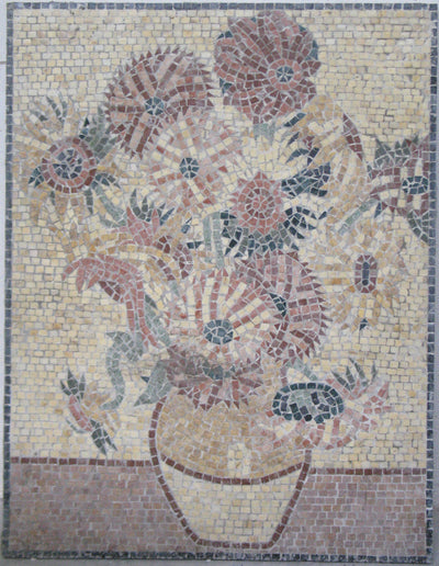 The Sunflowers Contemporary Mosaic (by Van Gogh)