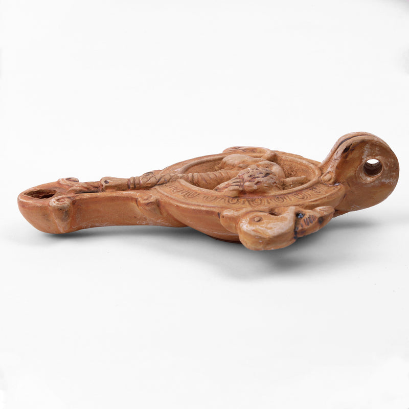 Ancient Oil Lamp with Eros