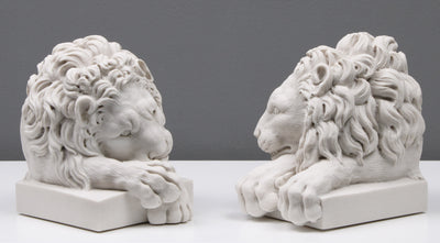 Canova Lion Bookends in Pair