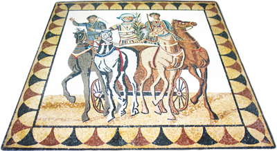 Roman Chariot Mosaic