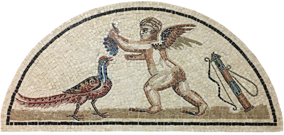 Eros and Pheasant - Mosaic Fragment