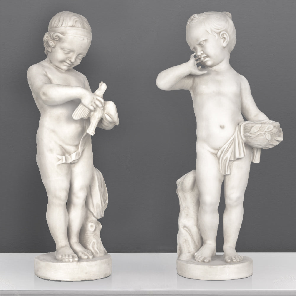 Neoclassical Children Pair Statue marble sculpture Greek Roman large – The  Ancient Home