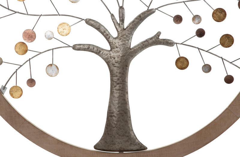 Metallic & Wooden Tree of Life Wall Decor