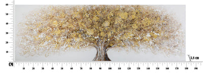 Large Golden Tree Canvas Painting