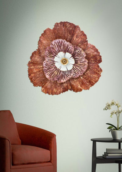 Large Red Flower Wall Decor