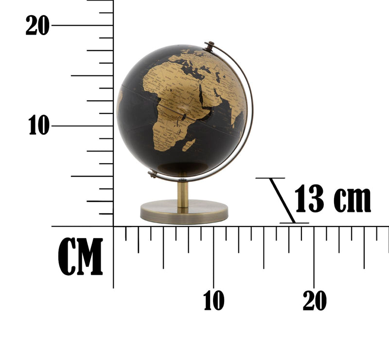 Bronze & Black Earth World Globe (Small)
