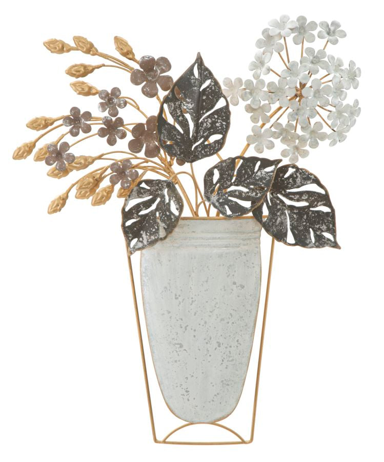 Vase with Metallic Flowers (Modern Decoration)