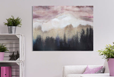 Abstract Mountain Canvas Painting
