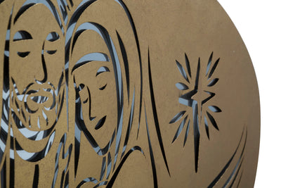 The Holy Family Golden Wall Decor