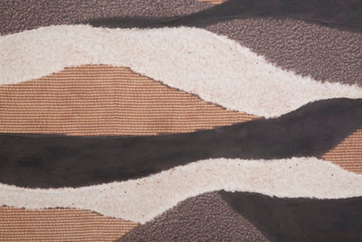 Handmade Brown Abstract Bohoo Chic Desert Canvas Painting