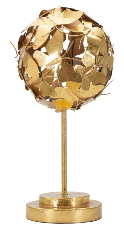 Gold Butterfly Globe Decoration (Modern Sculpture)