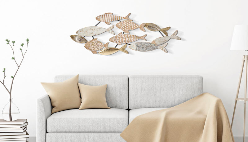 Metal & Wooden Fish Wall decor