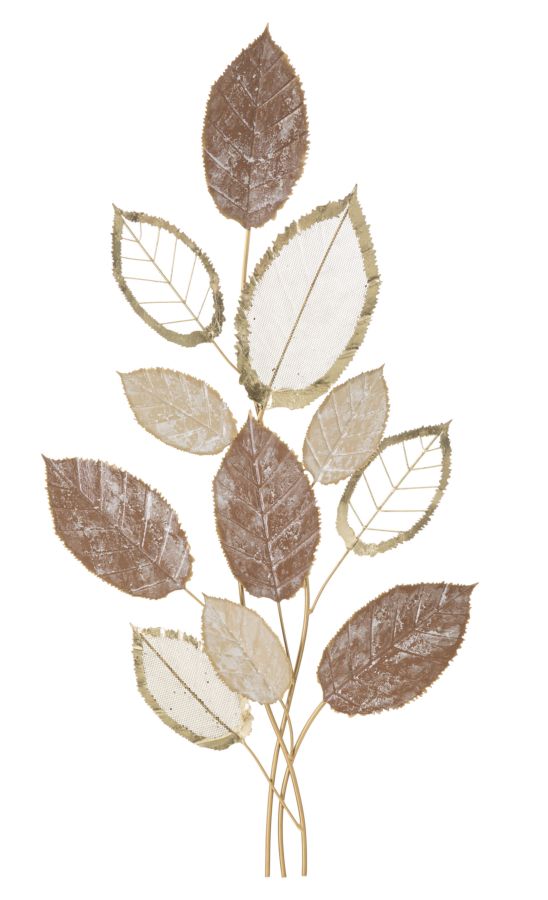 Metallic Leaves Bouquet Wall Decor