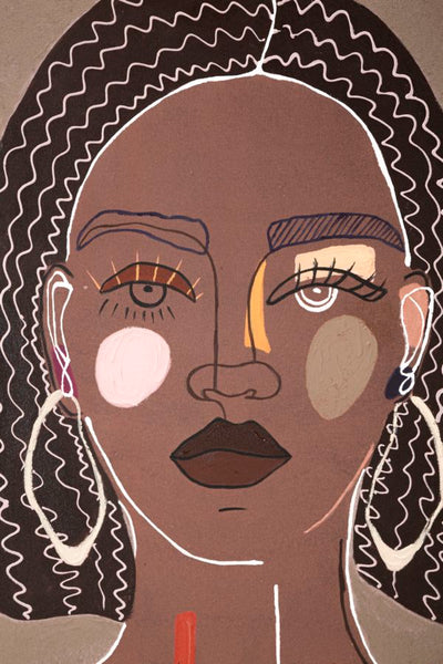 Black Women Modern Canvas Painting