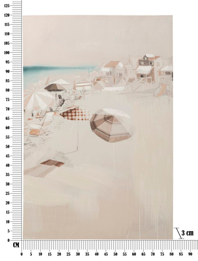  Beach Modern Abstract Canvas Painting