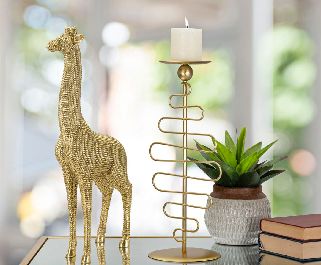 Gold Giraffe Statue (Modern Decoration) – The Ancient Home