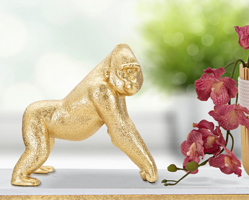 Gold Gorilla Statue ( Modern Decoration)