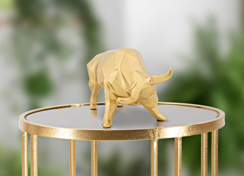 Golden Bull Statue (Modern Decoration)