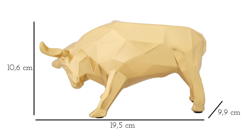 Golden Bull Statue (Modern Decoration)