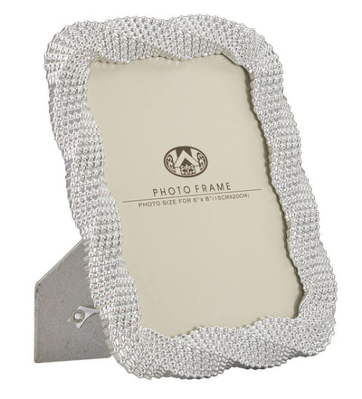 Wavy Pearl Silver Photo Frame