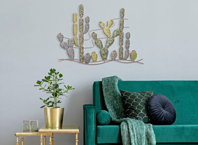 Metallic Cactus Wall decor