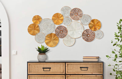 Metallic Mandala Circles Wall Decor