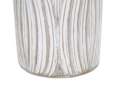 White Geometric Modern Vase