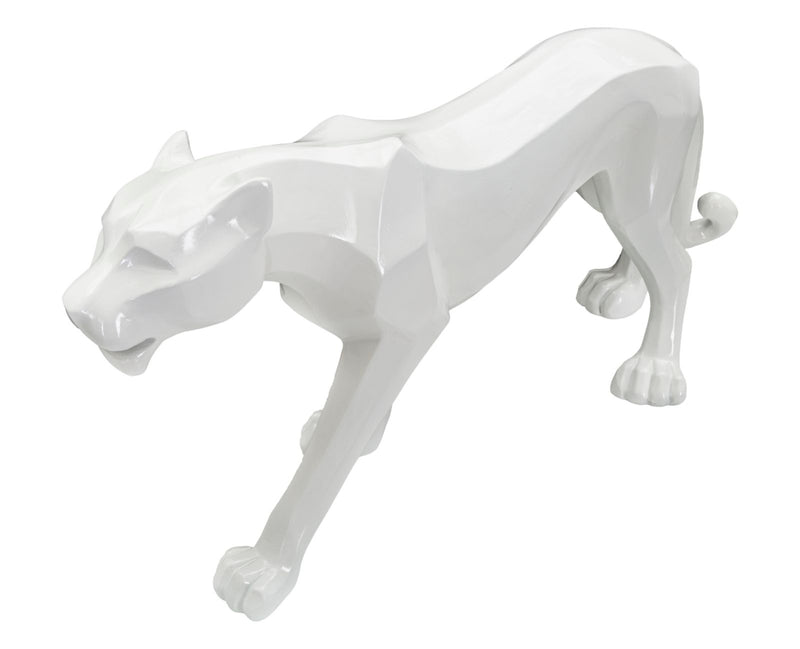 White Panther Statue (Modern Decoration)