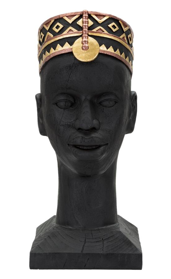 African Man Head Statue (Modern Decoration)