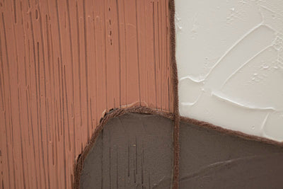 Brown Modern Bohoo Chic Geometric Canvas painting