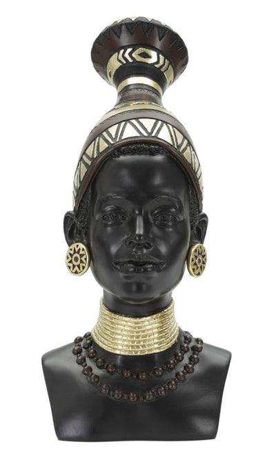 African Women Head Sculpture (Modern Decoration)