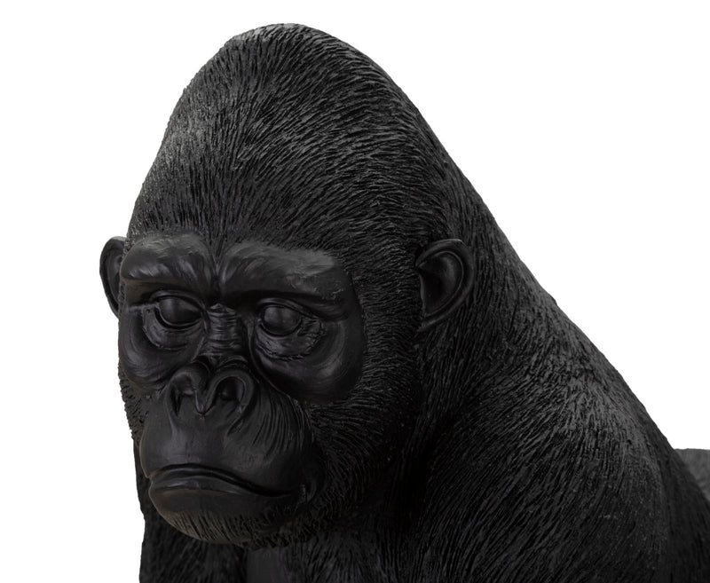 Black Gorilla Sculpture (Modern Decoration)