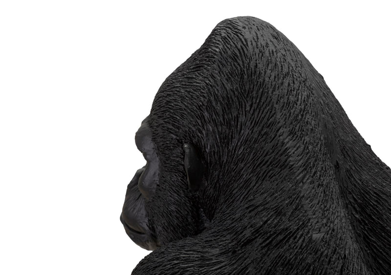 Black Gorilla Sculpture (Modern Decoration)