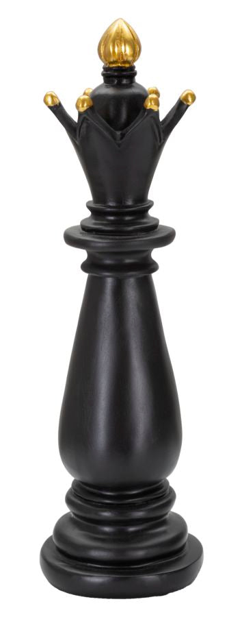 Black & Gold Bishop Chess Piece (Modern Sculpture)